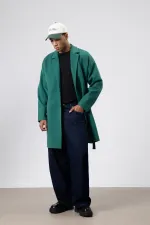 Kemerli Oversize Kaşe Kaban Nefti