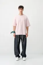 T-shirt oversize imprimé rose