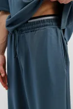 Modal Karışımlı Baggy Eşofman Alt İndigo