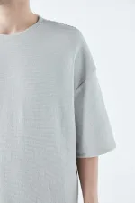 Ensemble de survêtement oversize en maille basique grise