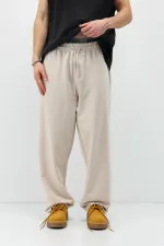 Basic Bel Lastikli  Eşofman Alt Taş