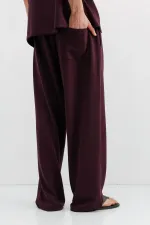 Modal Karışımlı Baggy Eşofman Alt Mürdüm