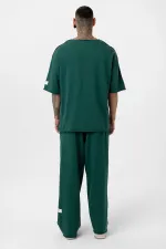 Etiket Detaylı Oversize Eşofman Takım Nefti Etiket Detaylı Oversize Eşofman Takım Nefti