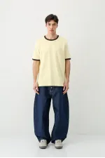 Jean coupe tonneau indigo