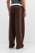 Baggy Fit Eşofman Alt Kahve