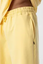 Basic Oversize Şort Takım Sarı