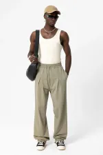 Basic Baggy Eşofman Alt Haki