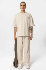 Young Atelıer Baskılı Oversize Eşofman Takım Taş Young Atelıer Baskılı Oversize Eşofman Takım Taş