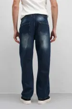 Pocket Detail Baggy Fit Jeans Light Blue