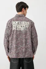 Uzun Kollu Kareli Gömlek Siyah