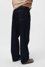 Relaxed Fit Jean Koyu Mavi
