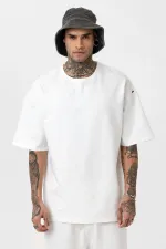 Paça Lastikli Basic Oversize Eşofman Takımı Ekru