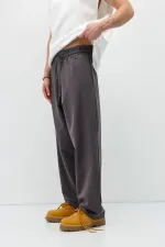 Basic Bel Lastikli  Eşofman Alt Füme