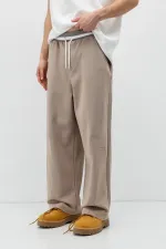 Bağcıklı Baggy Fit Eşofman Alt Vizon