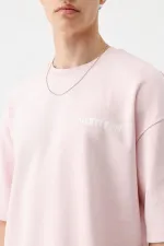 T-shirt oversize imprimé rose