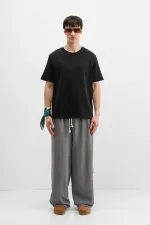 Baggy Fit Eşofman Alt Füme