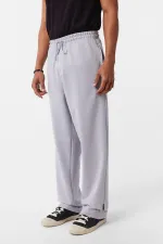 Basic Bel Lastikli  Eşofman Alt Gri