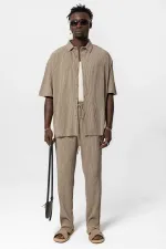 Basic Oversize Ottoman Takım Vizon