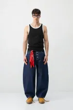 Oversize Askılı Tişört Siyah