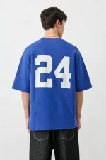 T-shirt oversize imprimé (bleu marine)