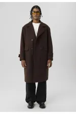 Manteau oversize café