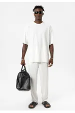 Basic Oversize Ottoman Takım Ekru