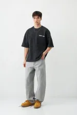 T-shirt oversize imprimé noir