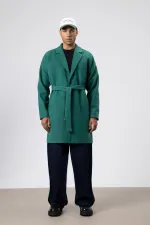 Kemerli Oversize Kaşe Kaban Nefti