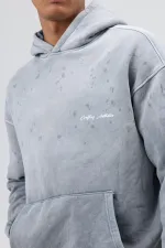 Yıkamalı Oversize Eşofman Takım Gri