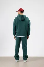 Çizgi Detaylı Oversize Eşofman Takım Nefti