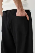 Balloon Fit Eşofman Alt Siyah