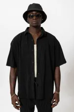 Basic Oversize Ottoman Suit Black