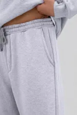 Basic Baggy Eşofman Alt Gri