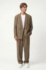 Oversize Lyocell Karışımlı Takım Haki Oversize Lyocell Karışımlı Takım Haki