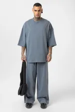 Süper Oversize Takım Füme