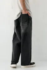 Barrel Fit Jeans Füme