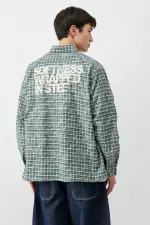 Uzun Kollu Kareli Gömlek Nefti