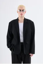 Klasik Oversize Takım Elbise Siyah