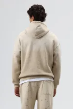 Washed Oversize Tracksuit Set Beige