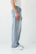 Super Baggy Fit Jean Buz Mavi