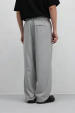 Baggy Fit Kumaş Pantolon Gri
