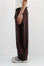 Balloon Fit Pantolon Koyu Kahve