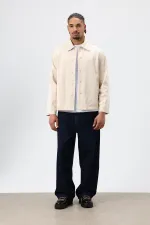 Boxy Fit Gabardin Ceket Bej