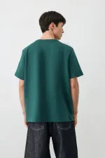 Kısa Kollu Boxy Fit Tişört Nefti