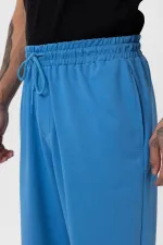 Paça Lastikli Basic Oversize Eşofman Takımı Mavi