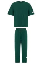 Etiket Detaylı Oversize Eşofman Takım Nefti Etiket Detaylı Oversize Eşofman Takım Nefti