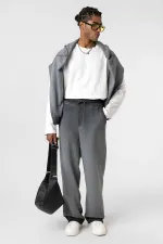 Washed Gradient Oversize Sweatpants Black