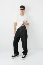 Baggy Fit Jean Siyah