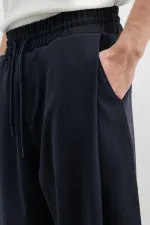 Balloon Fit Pantolon Lacivert