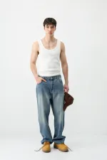 Baggy Fit Jean Yeşil